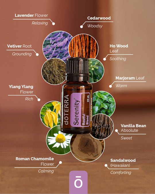 doTERRA Serenity® Restful Blend Essential Oil – Natural Sleep & Stress Support (15mL)