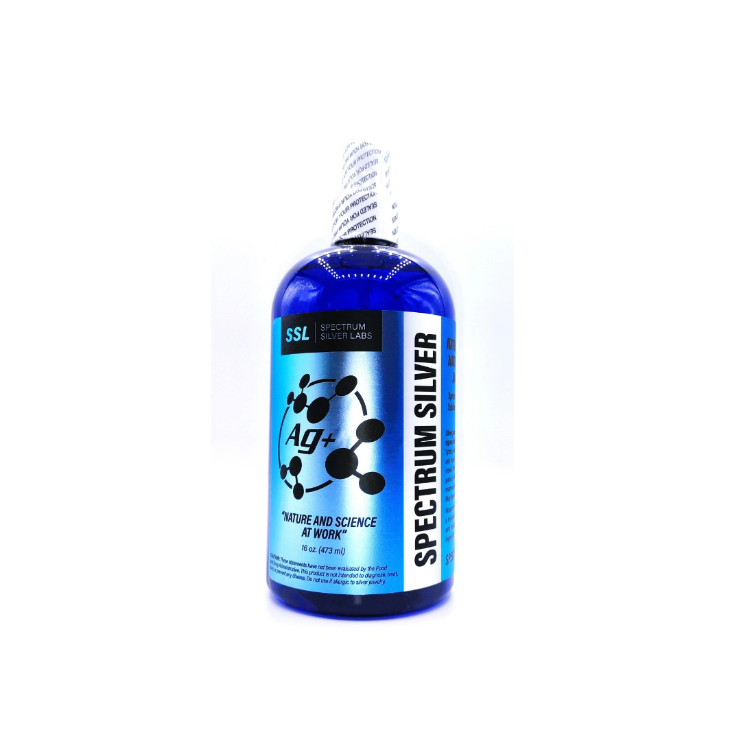 Spectrum Silver Lab Ionic Nano Silver Particles Solution/ Nature Science at work - 16oz (473 ml)