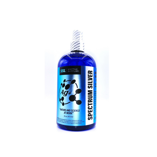 Spectrum Silver Lab Ionic Nano Silver Particles Solution/ Nature Science at work - 16oz (473 ml)