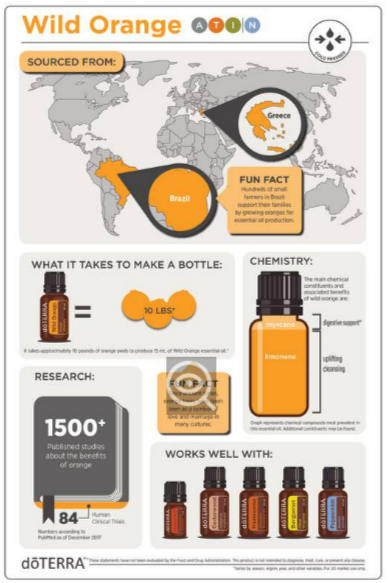 doTERRA Wild Orange Essential Oil – 100% Pure, Cold-Pressed Citrus Energy - 15ml