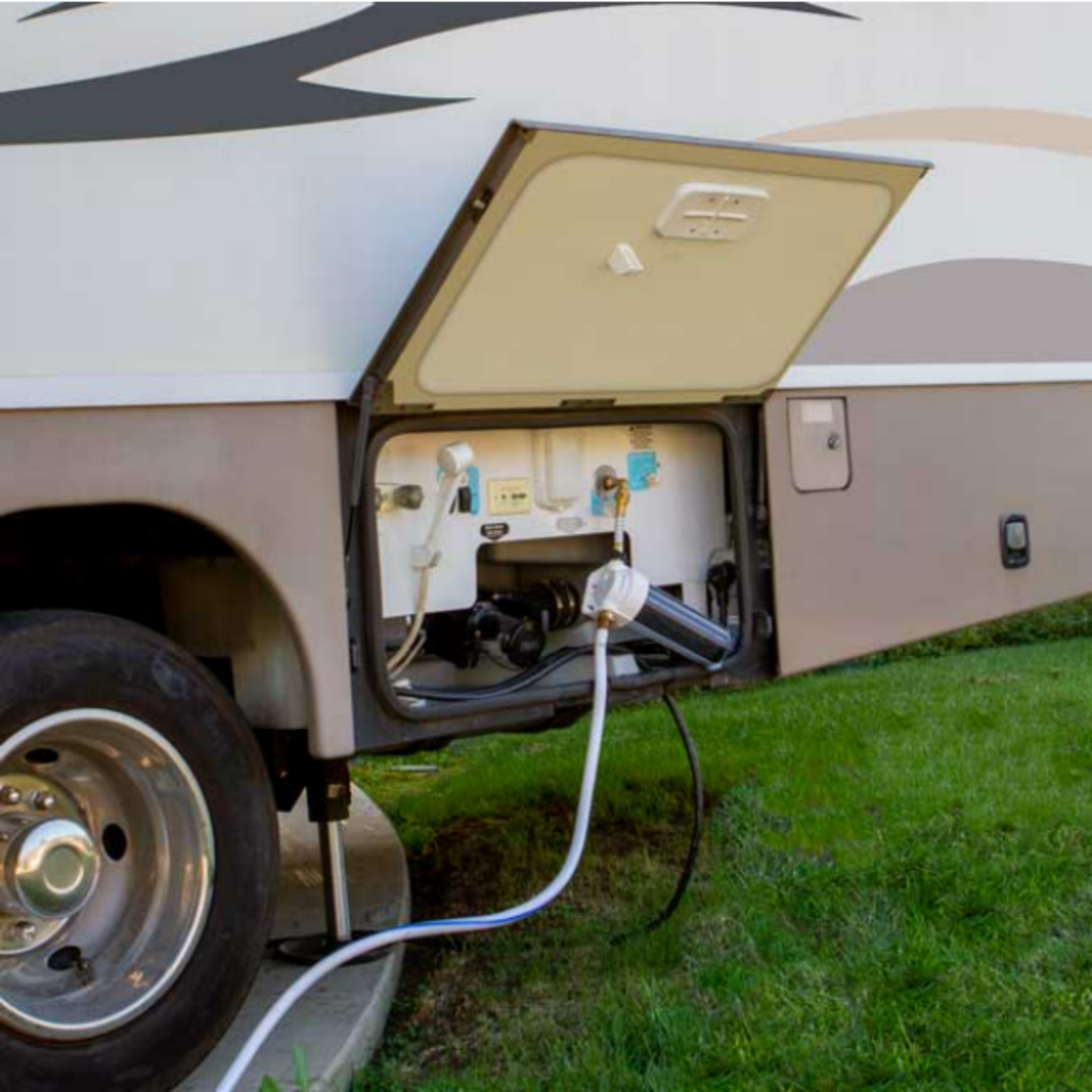 Sagan RV Water Filter for recreational vehicle and campers.