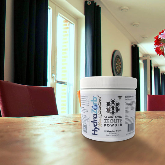 Hydrazorb Zeolite on the table