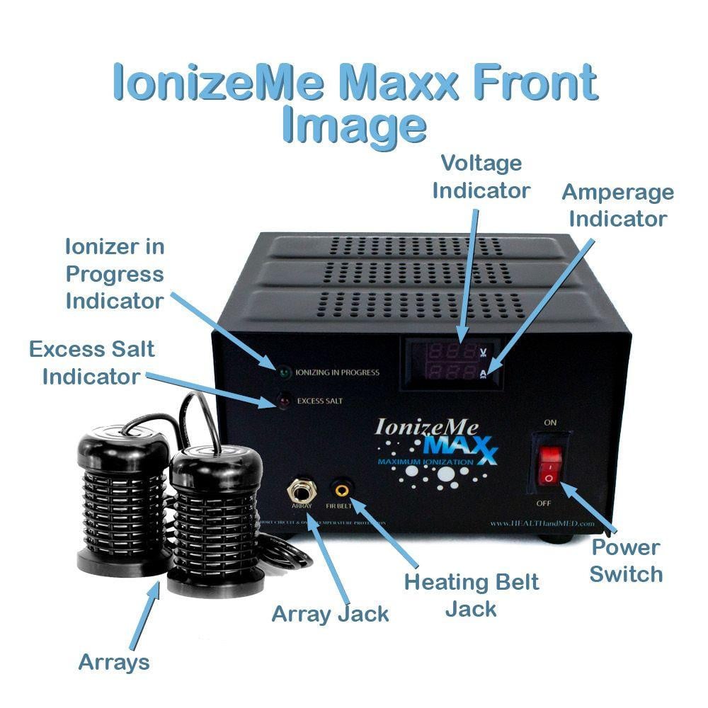 IonizeMe Maxx - Powerful 20V Made in USA Ionic Detox Foot Bath System with Doctor Consult - REFURB