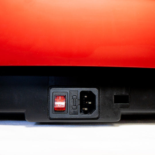 Cord Jack and Power Switch and Fuse Location for MaxKare Portable Whole Body Vibration Machine