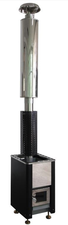 Coasts Wood Burning Stove with Stainless Vent Kit + Rocks for Traditional Steam Sauna SPA Heater