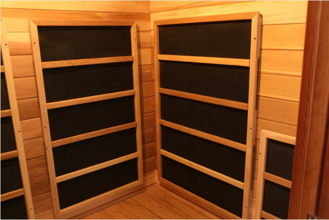 Canadian Red Cedar Traditional Steam Outdoor Sauna / SPA -4.5KW Heater for 3 Persons
