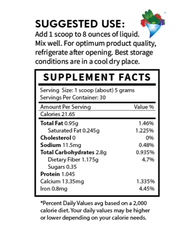 HydraZorb Supreme Reds and Greens Dietary Supplement Powder - (160g) 30 Servings