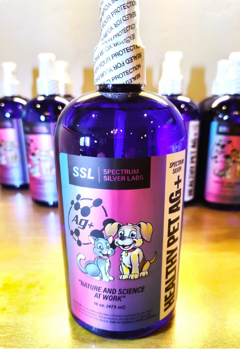 SSL Spectrum Silver Lab AG+ " Nature and Science at Work" Healthy Pet Solution 16 oz. (473 ml )
