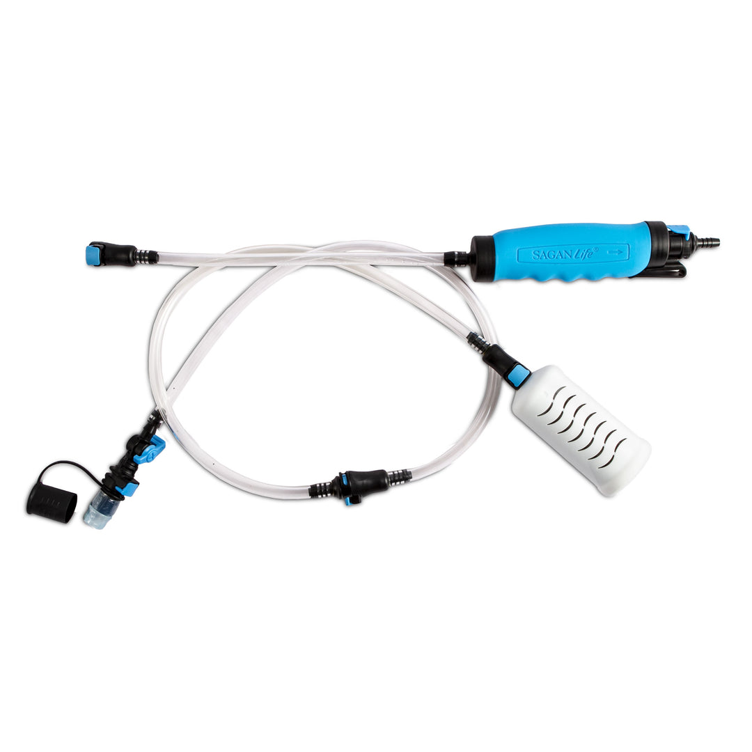 Sagan XStream Personal Water Filtration Straw with Hand Pump