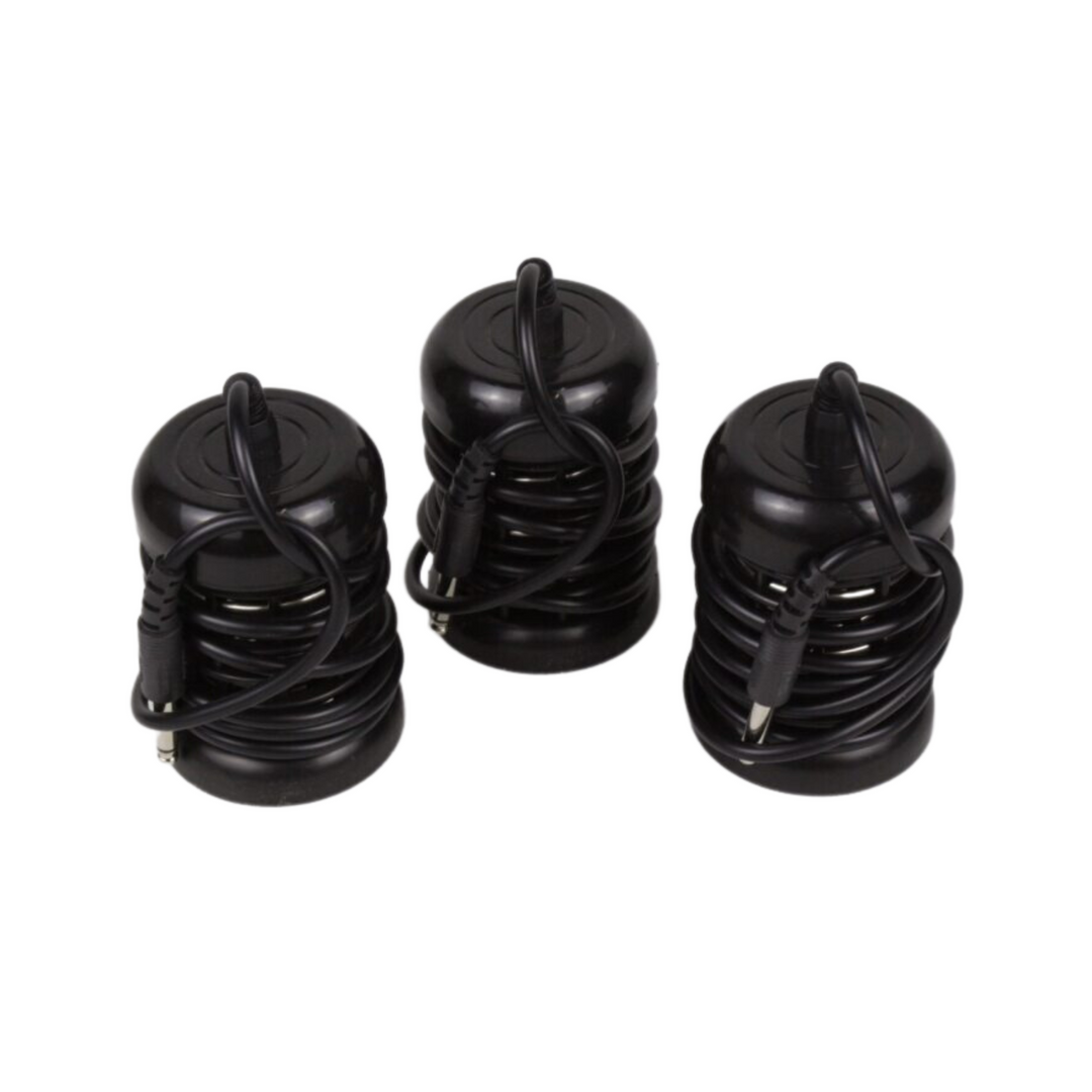 3 round black ionic detox arrays