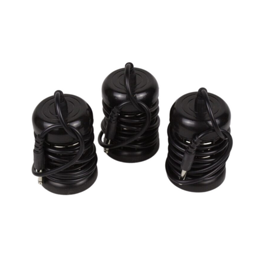 3 round black ionic detox arrays