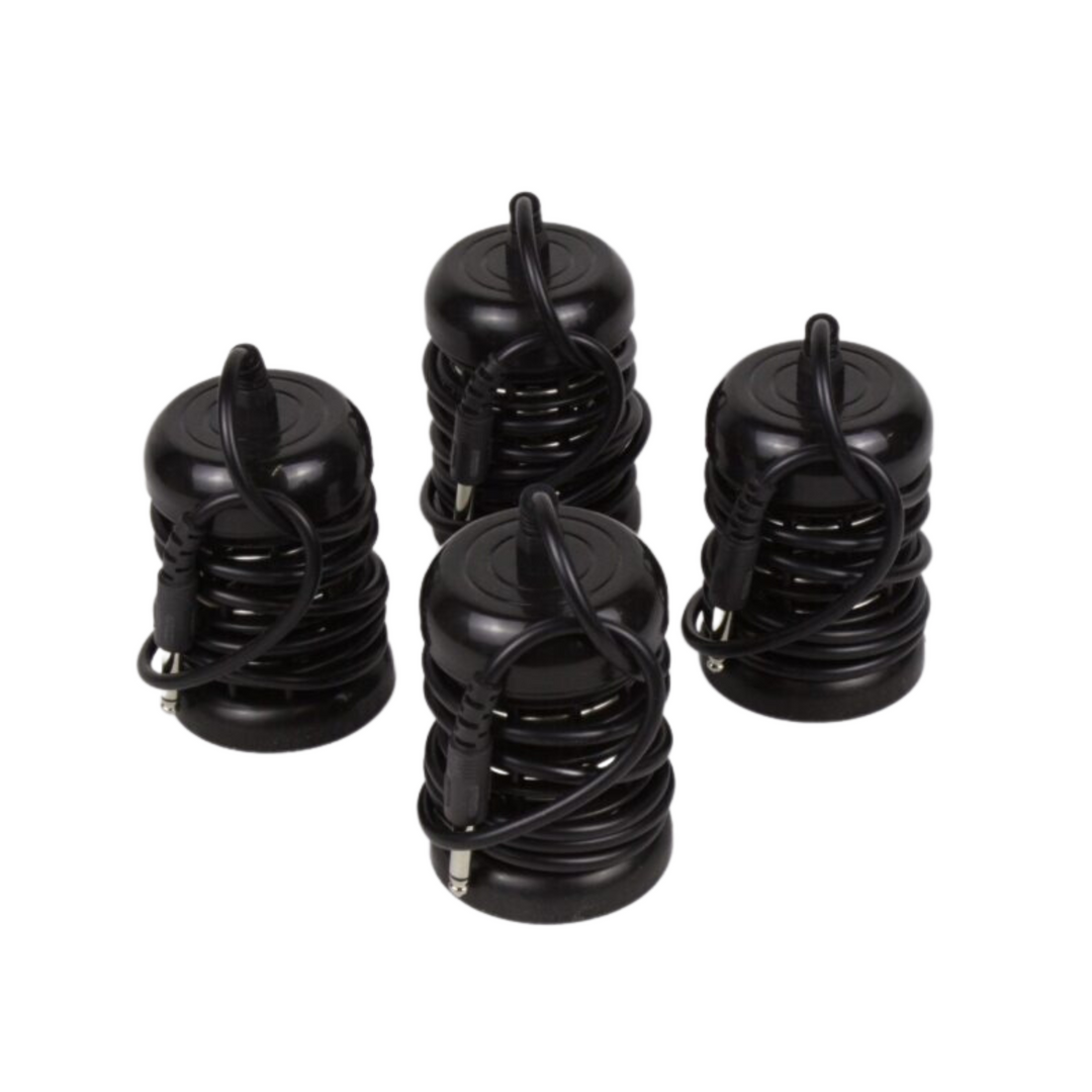 4 round black ionic detox arrays
