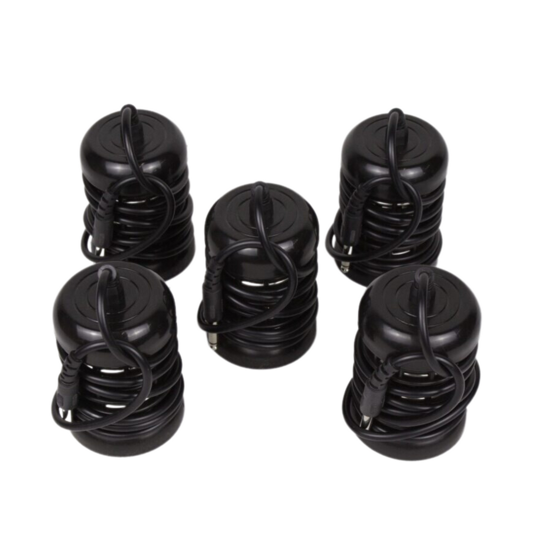 5 round black ionic detox arrays