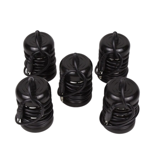 5 round black ionic detox arrays