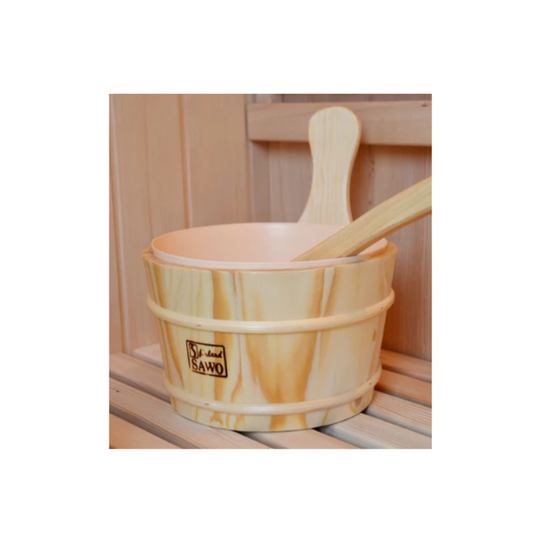 Canadian Hemlock Glass Front Indoor Swedish Wet & Dry Traditional Steam Sauna – 4.5KW Heater Upgrade for 2 Persons