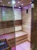 Canadian Red Cedar Wet Dry Traditional Indoor Swedish Steam Sauna SPA  6KW Harvia Heater for 2 Persons