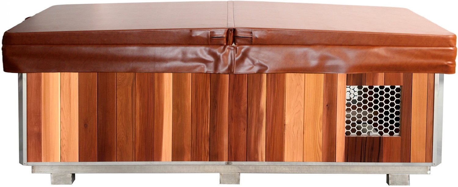 Canadian Red Cedar Wood  Cold Plunge  & Hot Tub – Dual-Use Ice Cold Plunge / Hot Tub Spa Combo