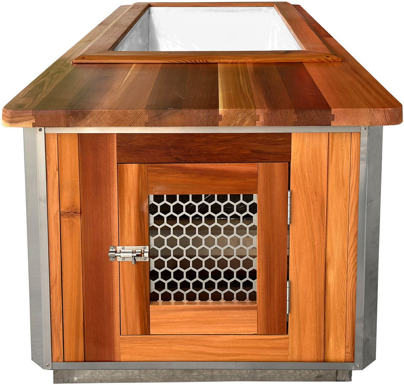 Canadian Red Cedar Wood  Cold Plunge  & Hot Tub – Dual-Use Ice Cold Plunge / Hot Tub Spa Combo