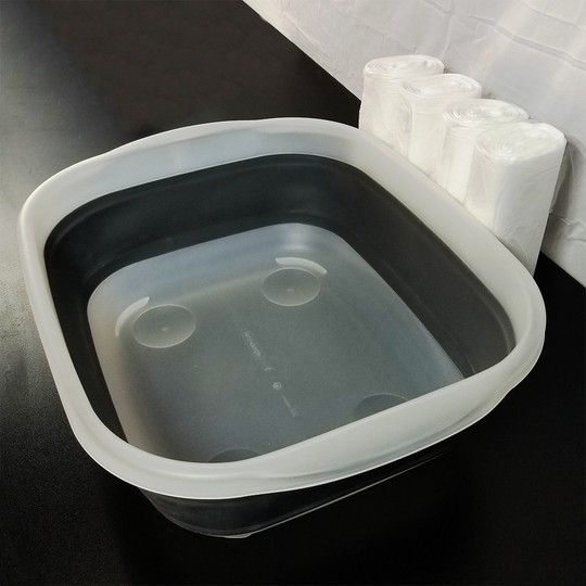 Collapsible Foot Tub Basin with 100 Liners