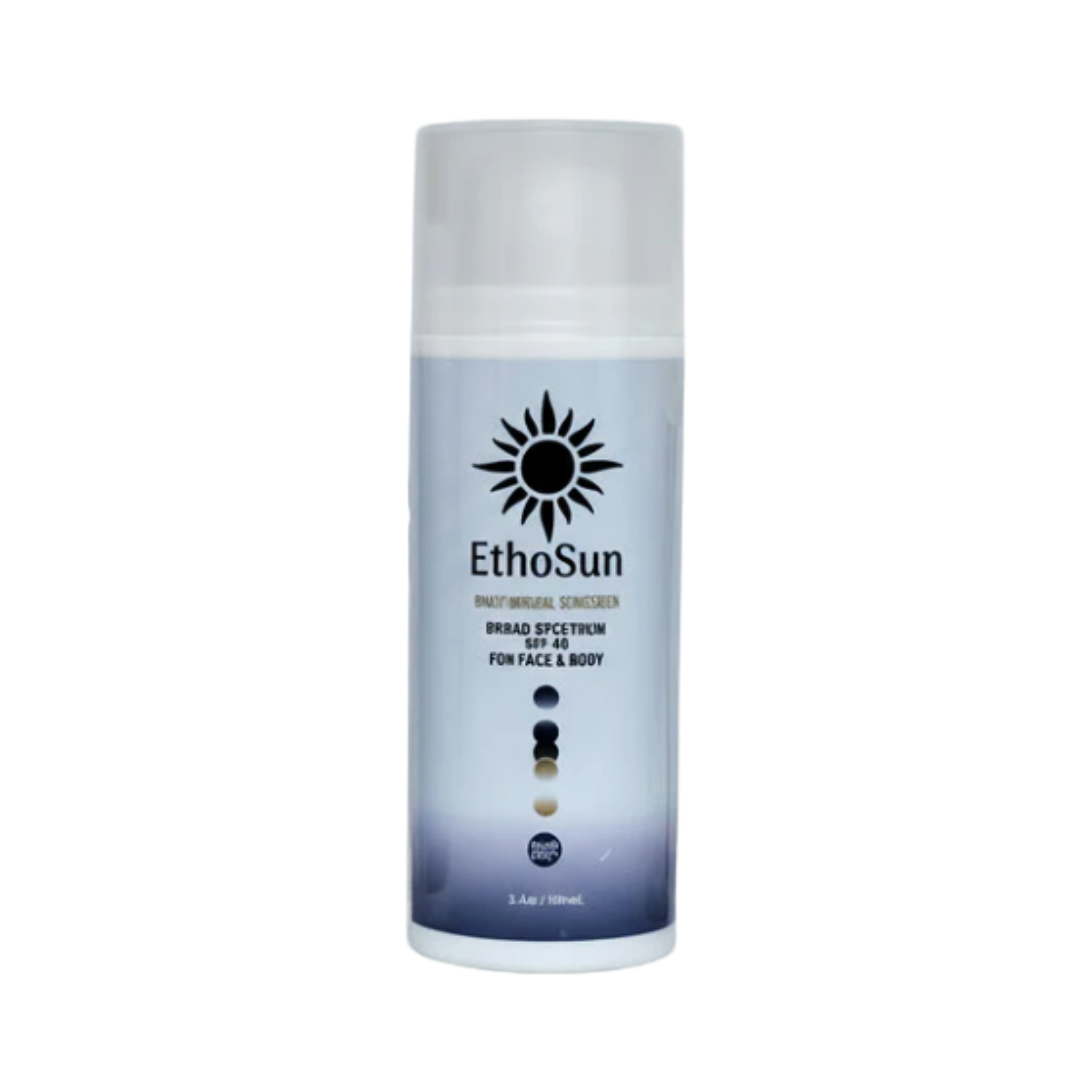 EthoSun Body Mineral Sunscreen Broad Spectrum SPF 40 for Face and Body 3.4oz