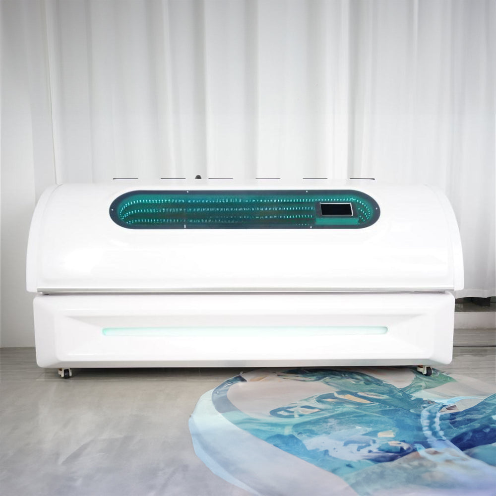 Full Spectrum Therapy Pod turned off in a room