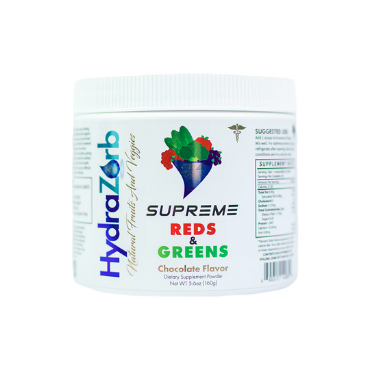 HydraZorb Supreme Reds & Greens Natural Fruits and Veggies Chocolate Flavor Dieatry Supplement  160g