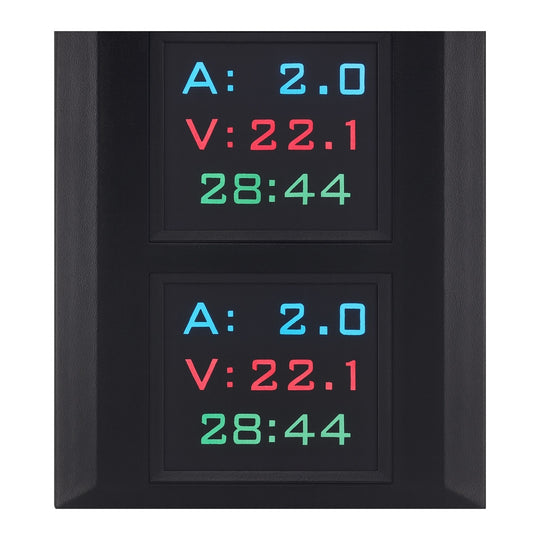 IonizeMe Maxx Dual Screens with Volts, Amps and Countdown Timer