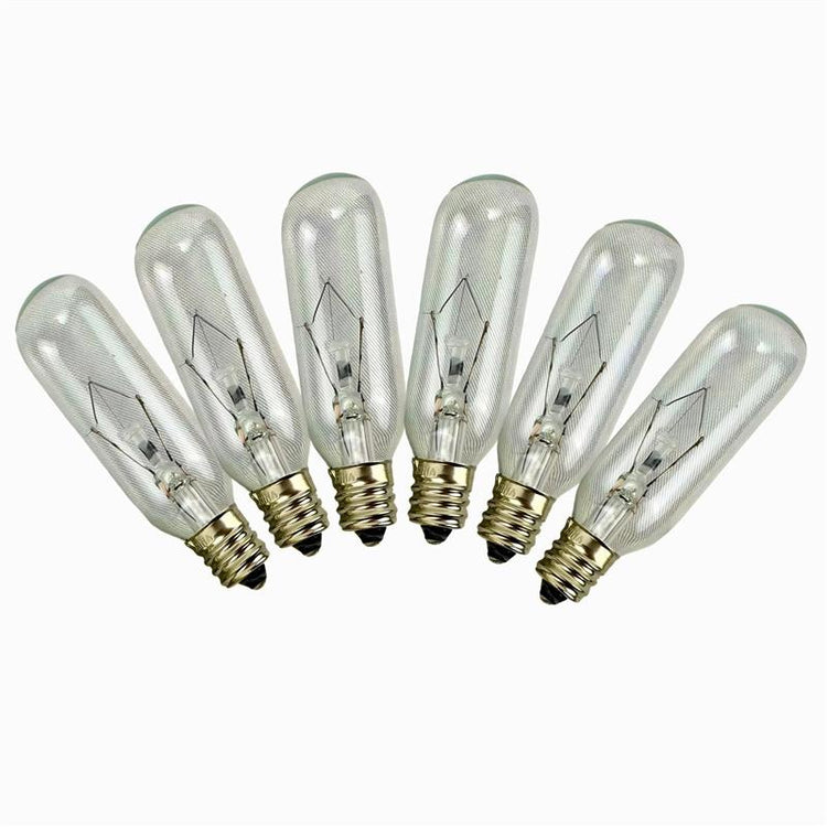25 Watt Tubular Bulb for Salt Lamps and Baskets and Night Lights