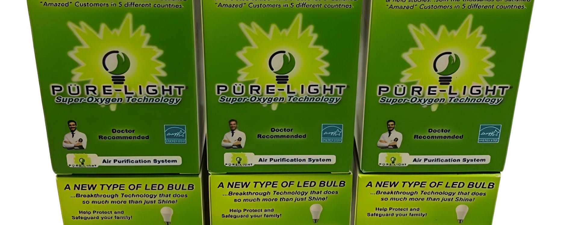 Pure-Light Anti-Bacterial & Anti-Pollutant LED Light Bulbs (Dimmable)