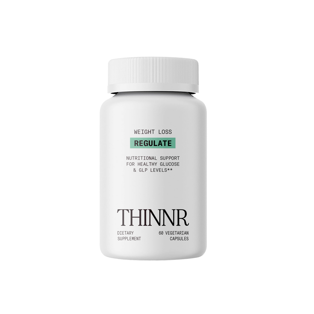 THINNR Weight Loss Regulate Nutritional Support For Healthy Glucose & GLP Levels. 60 Vegetarian Capsules Dietary Supplement