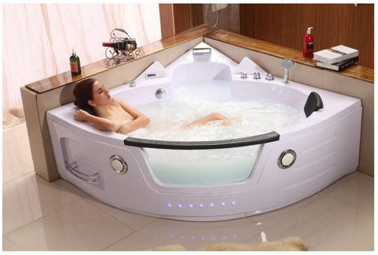 Hydrotherapy Indoor Jacuzzi Whirlpool Massage Bathtub | Indoor Jetted Hot Tub 2-Person