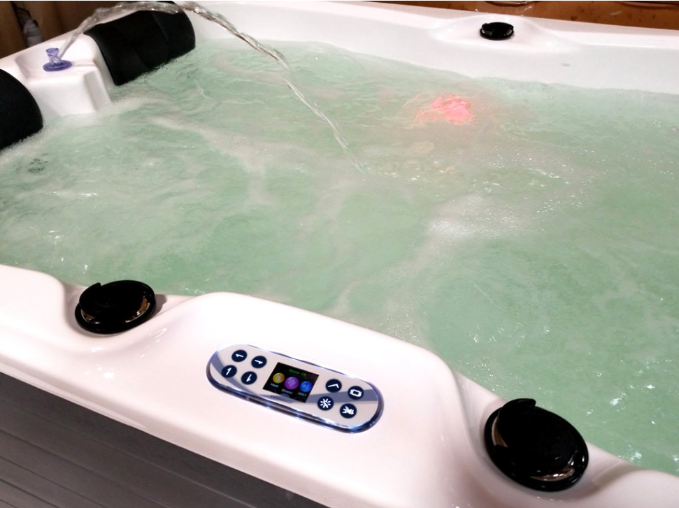 Hydrotherapy Double Recliner Hot Tub Spa with Insulated Hard Top Cover - 2 Person
