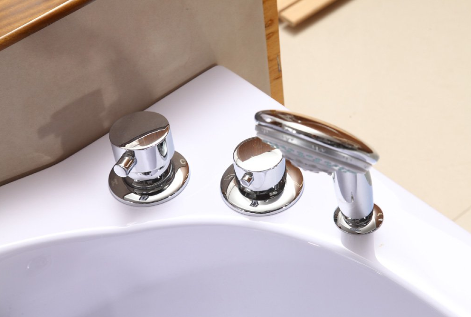 Indoor Hydrotherapy Whirlpool Bathtub with Jets, Heater & Bluetooth | Luxury Spa Tub with Glass Window