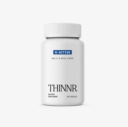 THINNR B-Active Multi-B with 5- MTHF Dietary Supplement ( B- Complex ) 90 Capsules