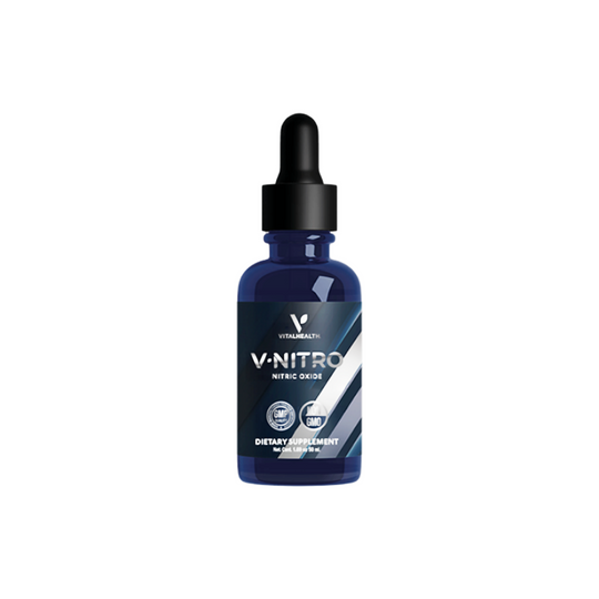 VITALHEALTH Nitro ( Nitric Oxide) 100% Natural, Good Manufacturing Practice Cetified, Non GMO Dietary Supplement 50 ml