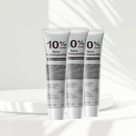 10% Nano-Hydroxyapatite Whitening Toothpaste Fluoride-Free │ Deep Cleaning for Sensitive Teeth - 4.2 oz