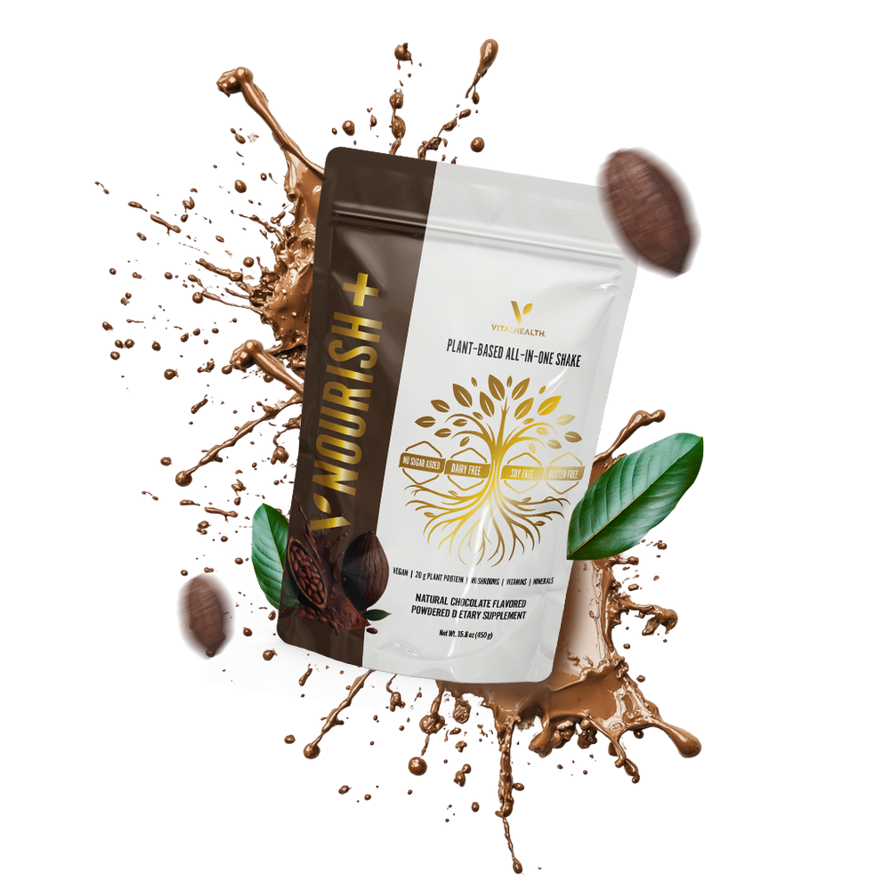 VITALHEALTH NOURISH+ | Premium All-In-One Superfood Protein Shake - 600g
