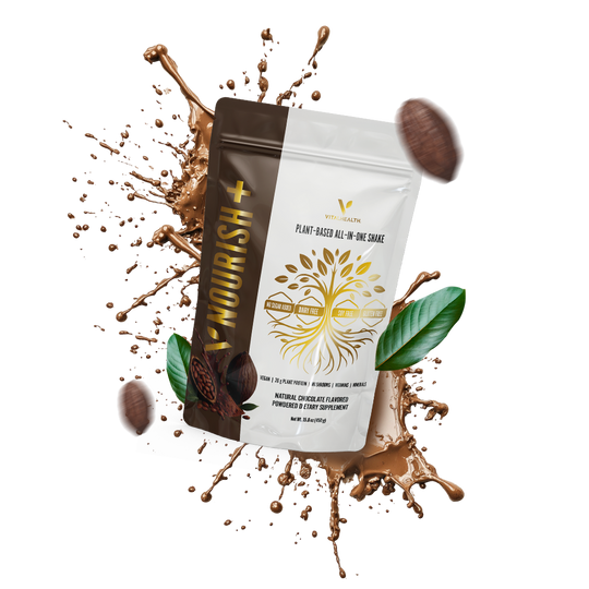 VITALHEALTH NOURISH+ | Premium All-In-One Superfood Protein Shake - 600g