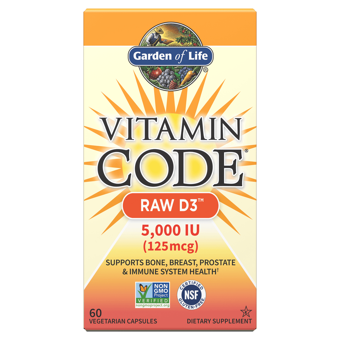 Garden of Life Vitamin Code Raw D3 5,000 IU (60 Caps.)