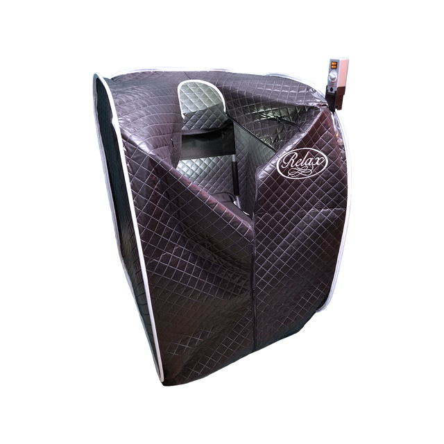 Relax Portable Far Infrared Black Tent Sauna (Low EMF)