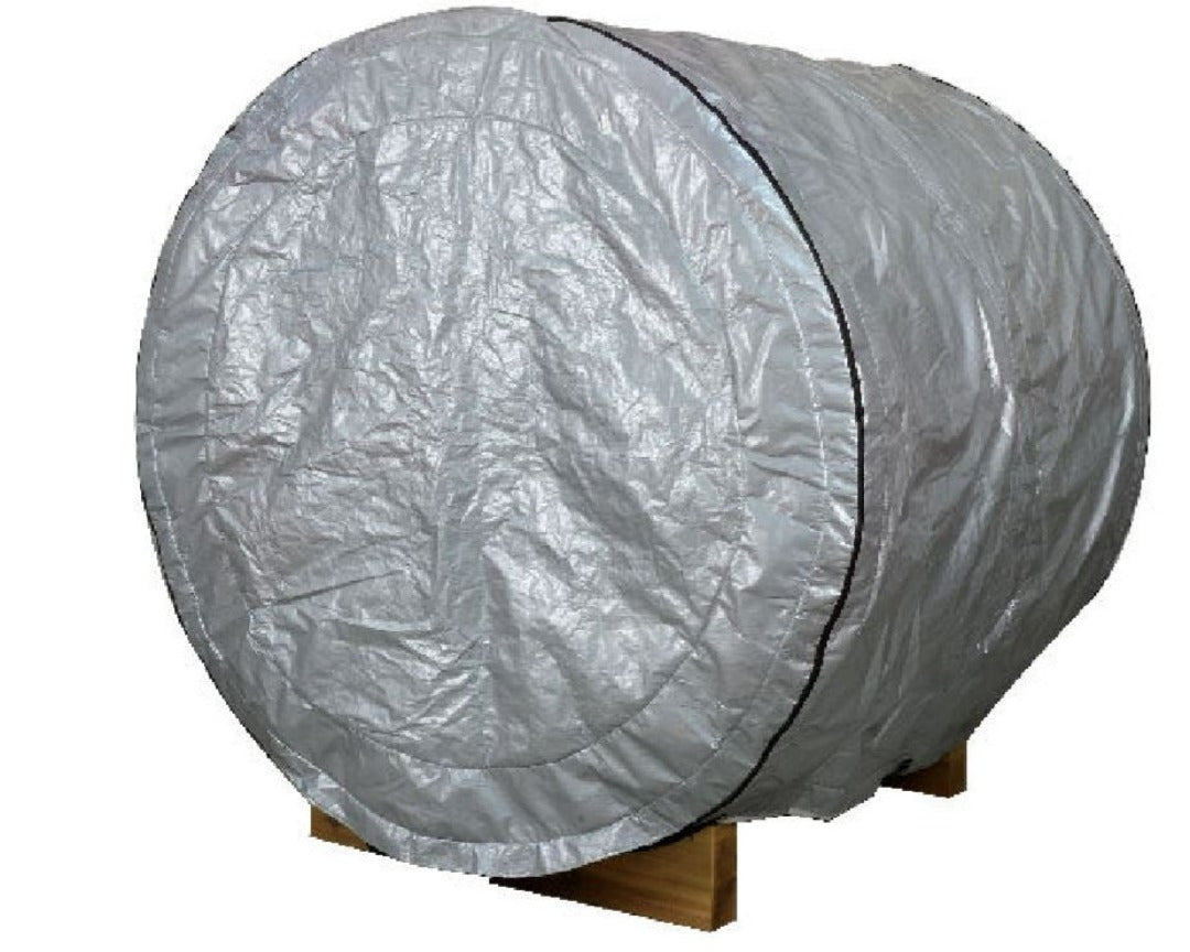 Zippered Waterproof Dust Cover for 6' Barrel Saunas