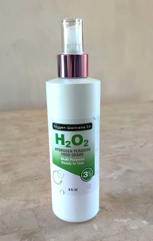 Hydrogen Peroxide 3% (food grade) H2O2 - 8oz Spray Bottle