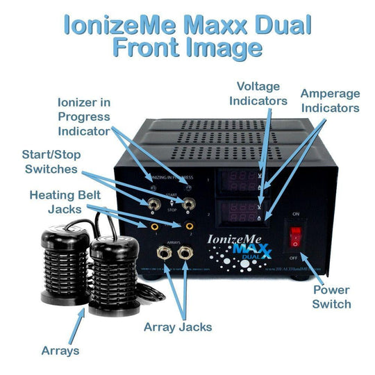 IonizeMe Maxx Dual Ionic Detox Foot Bath System (front)