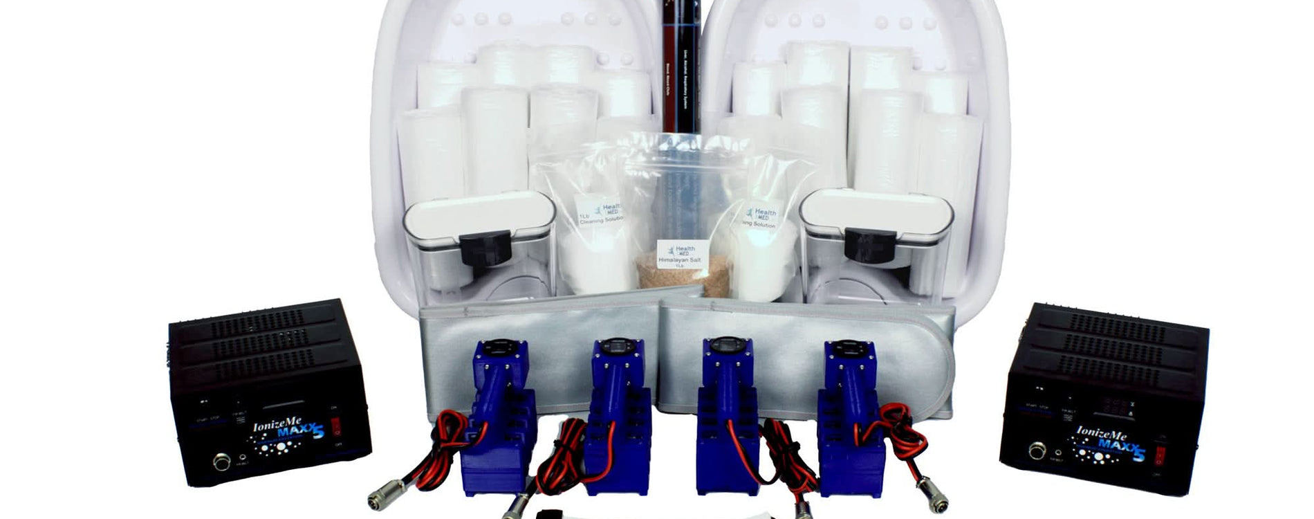 2 IonizeMe Maxx 5 Machines Business Package with a white background