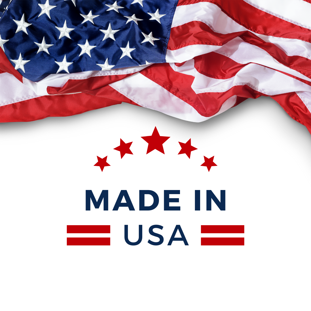 Made in USA with Flag