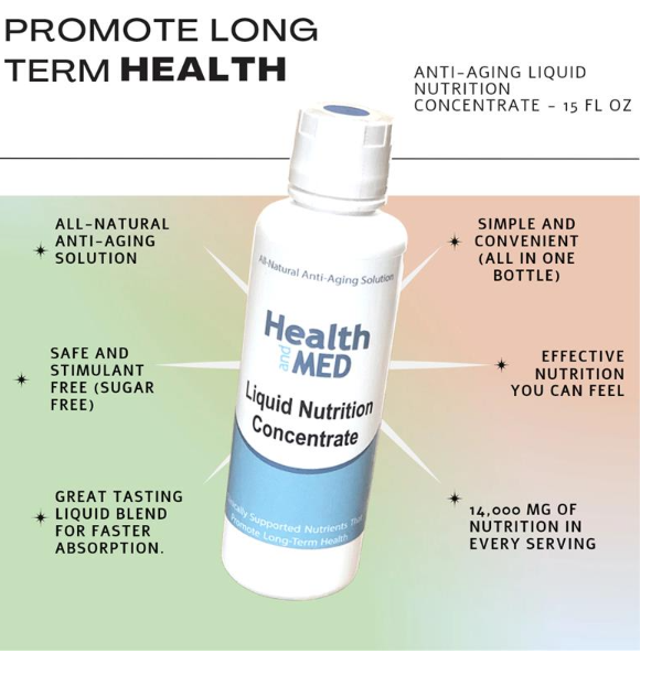 HEALTHandMED Liquid Nutrition Concentrate features