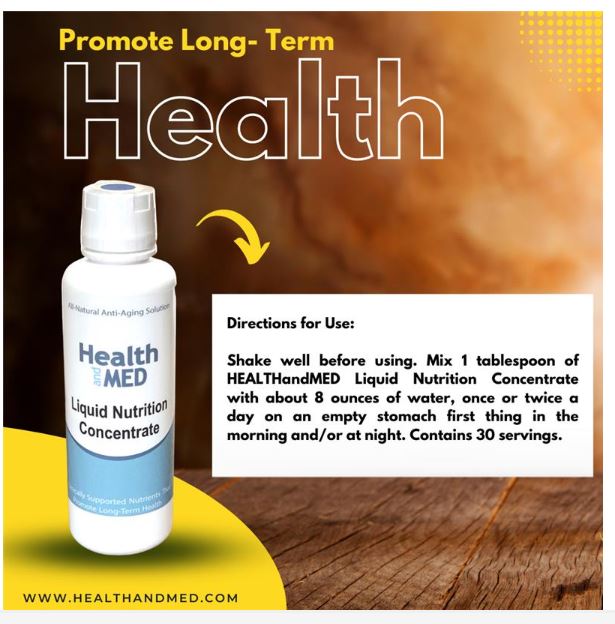 HEALTHandMED Liquid Nutrition Concentrate directions for use