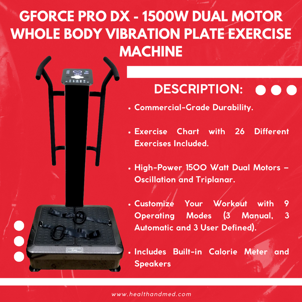 Gforce Pro DX vibration machine features 2