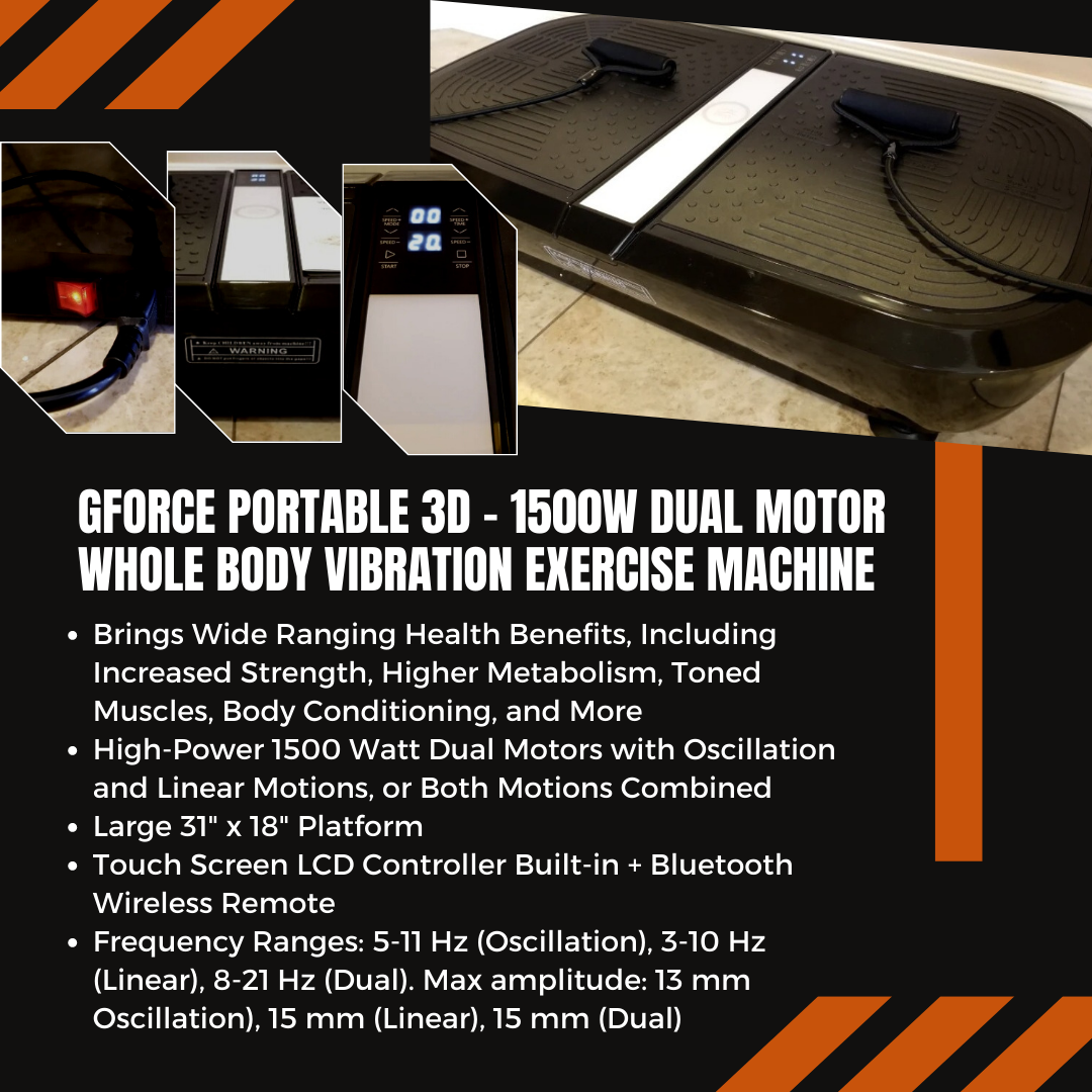 Gforce Portable 3D Vibration Machine Features