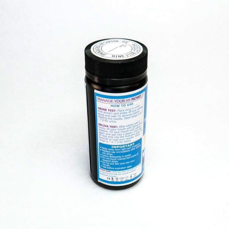 JustFitter pH Test Strips (100 Strips + 25 FREE) for Alkaline & Acid Testing